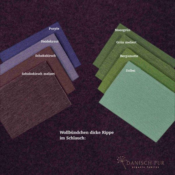 Bio Wollfleece - Aubergine